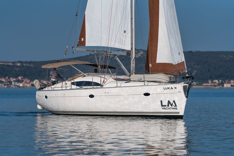 Sailing is a pleasure on a superb sailboat for rent