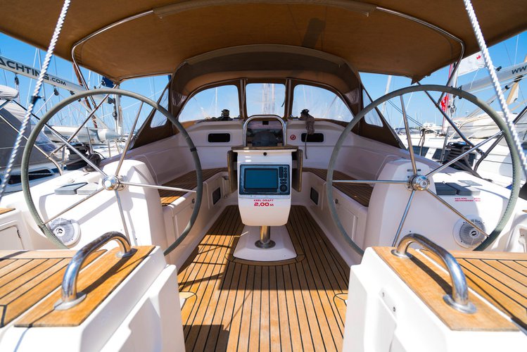 Sailing is a pleasure on a superb sailboat for rent