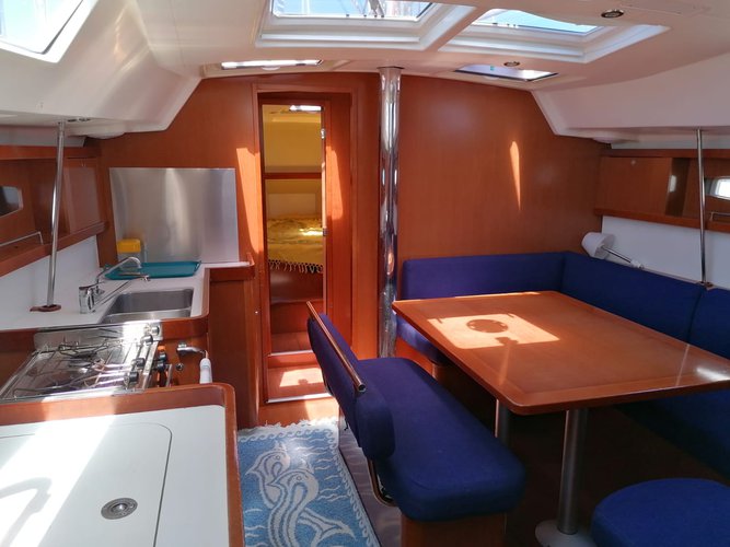 Go on a nautical adventure on this elegant sailboat
