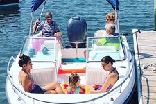 Enjoy this 20' Boston Whaler (capacity 9 people)