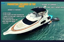 47 ' FLYBRIDGE SILVERTON ||PROMOTION: 2 FREE HOURS OF JET SKI OR 2 FREE ON YOUR RESERVATION