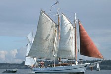 Have fun in Seattle inboard 1926 wooden gaff rigged schooner