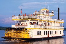 Classic American 19th century Victorian Riverboat in Alexandria