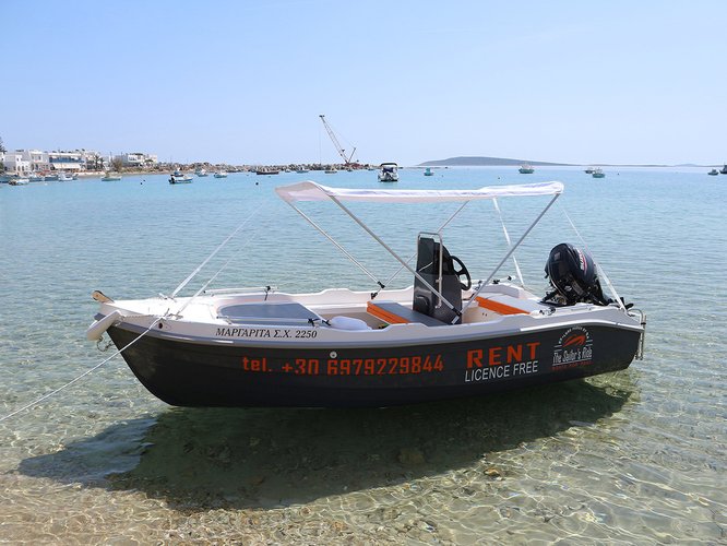 Enjoy Paros, GR to the fullest on our comfortable  Motorboat