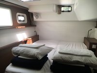 Sail the beautiful waters of Šolta on this cozy Lagoon Lagoon 450 Fly