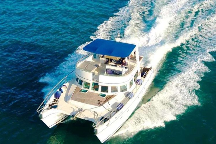 Our one-of-a-kind luxury catamaran and exceptionally skilled Captain, Welcome to Pandora