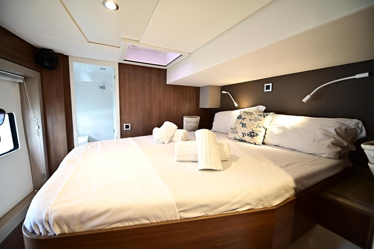 Discover Salerno surroundings on this Bali 4.8  Bali Catamarans boat