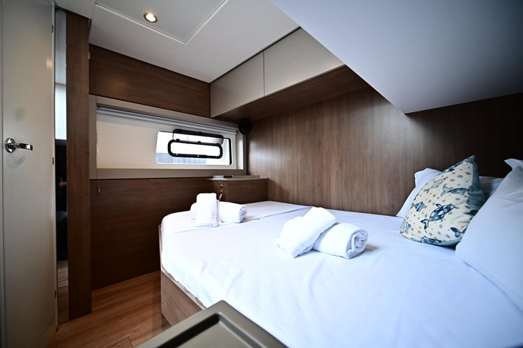 Discover Salerno surroundings on this Bali 4.8  Bali Catamarans boat