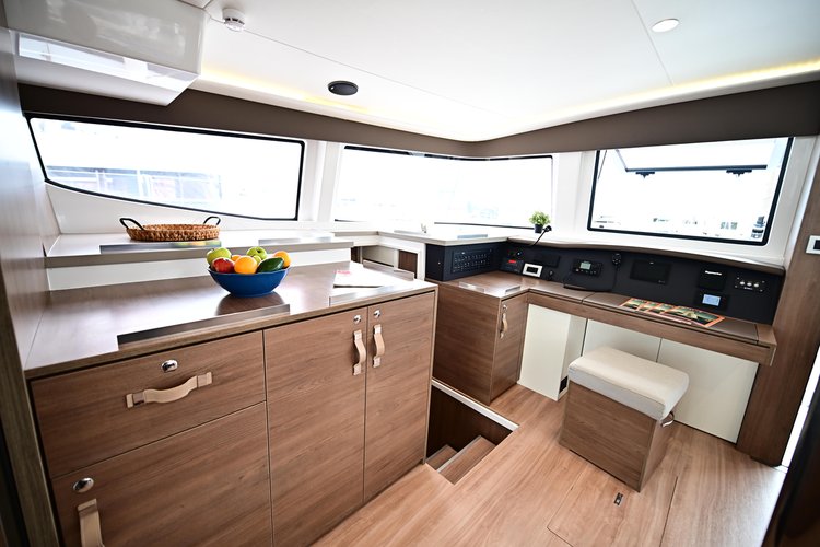 Discover Salerno surroundings on this Bali 4.8  Bali Catamarans boat