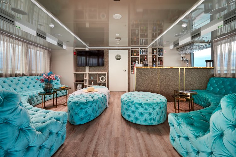 Up to 28 persons can enjoy a ride on this Motor yacht boat