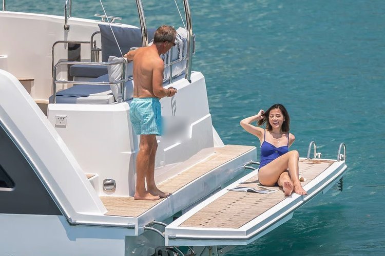 Catamaran boat for rent in St Petersburg