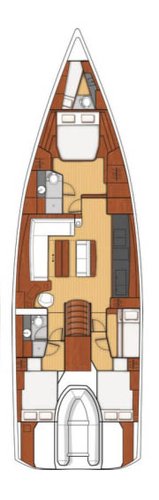 62.6 feet Bénéteau in great shape