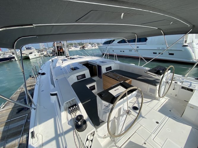 Up to 10 persons can enjoy a ride on this Bavaria Yachtbau boat