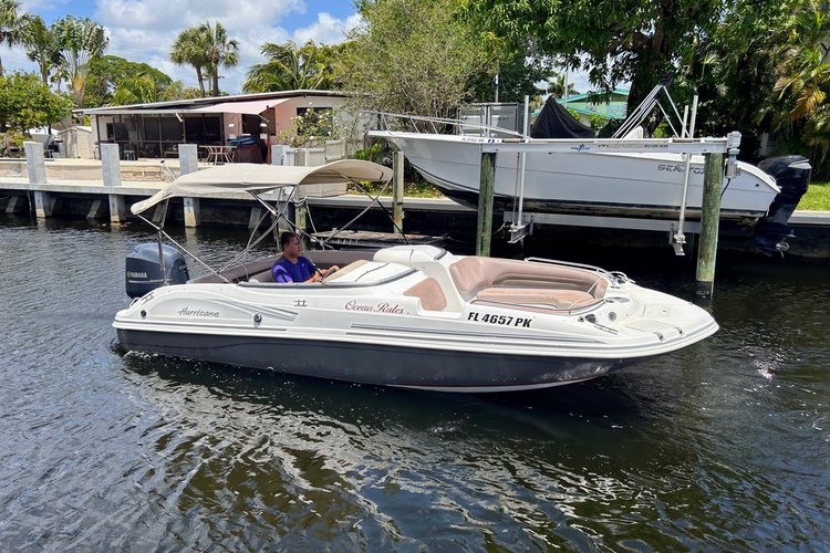 Explore the water with 10 friends on a Hurricane 22 Bowrider FREE Gas And Ice