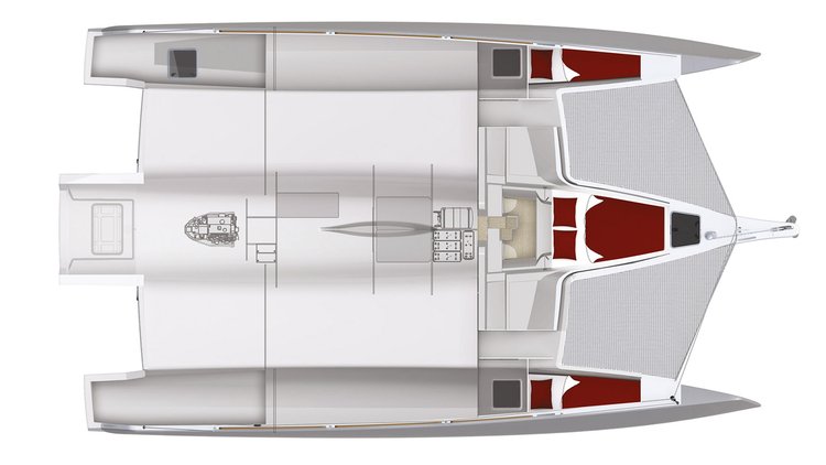Trimaran boat for rent in Martinique