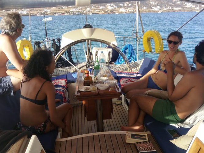 Discover Paros surroundings on this Dynamique 62 Dufour Yachts boat