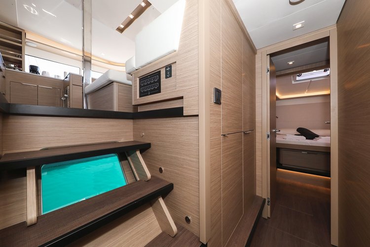 Up to 12 persons can enjoy a ride on this Lagoon boat
