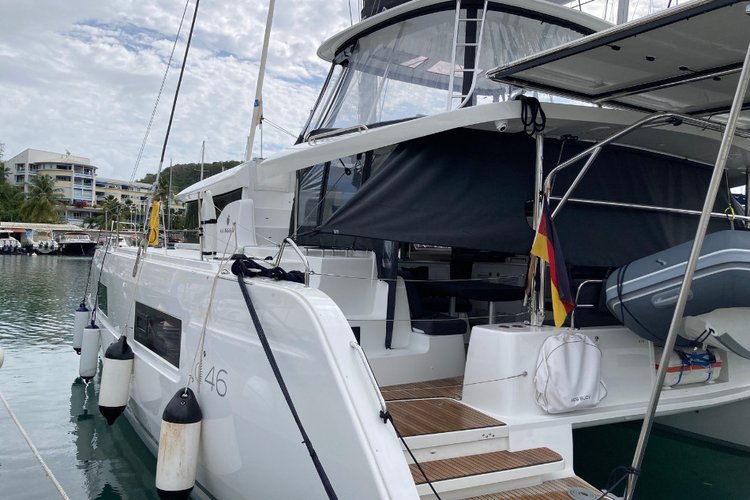 Discover Martinique surroundings on this Lagoon 46  Lagoon boat