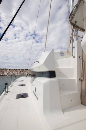 Up to 14 persons can enjoy a ride on this Lagoon boat