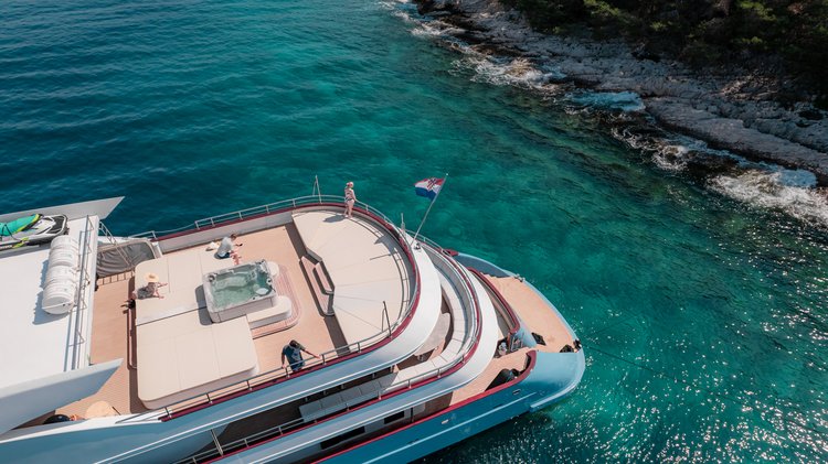 Motor yacht boat rental in ACI Marina Split, Croatia