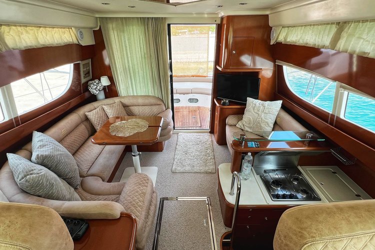 Discover Split surroundings on this Prestige 46 Jeanneau boat