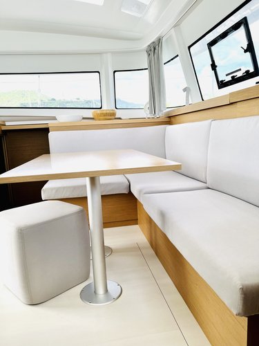 Up to 8 persons can enjoy a ride on this Catamaran boat