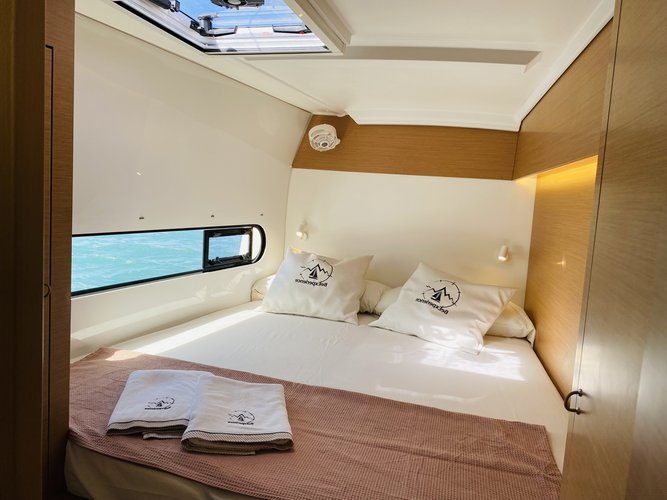 Catamaran boat rental in Marina El Portet, Spain