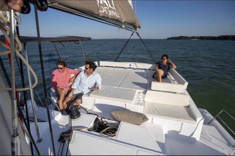 Discover Sant Antoni de Portmany surroundings on this Bali Catspace Bali Catamarans boat