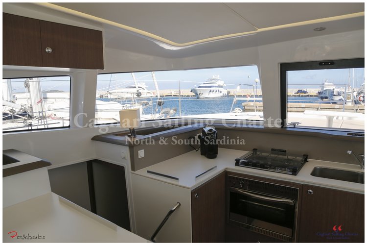 Catamaran boat for rent in Cagliari