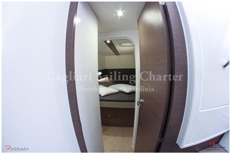 Up to 11 persons can enjoy a ride on this Catamaran boat