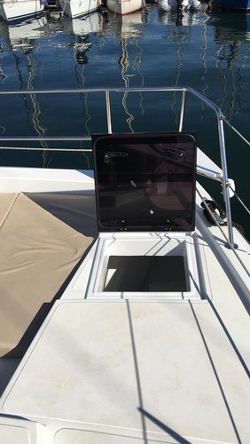 Catamaran boat rental in Marina di Cagliari, Italy