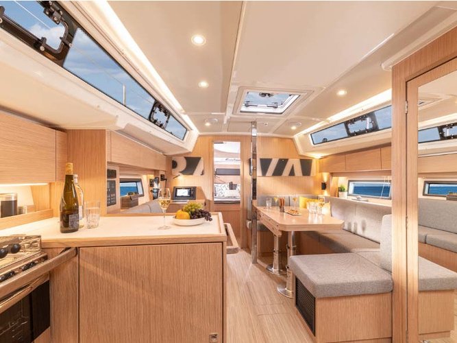 Go on a nautical adventure on this elegant sailboat