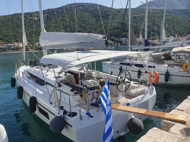 Explore Kiato on this beautiful sailboat for rent