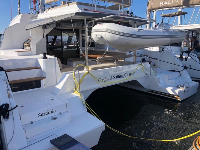 Discover Cagliari surroundings on this Nautitech 46 Fly Catamarans Nautitech boat
