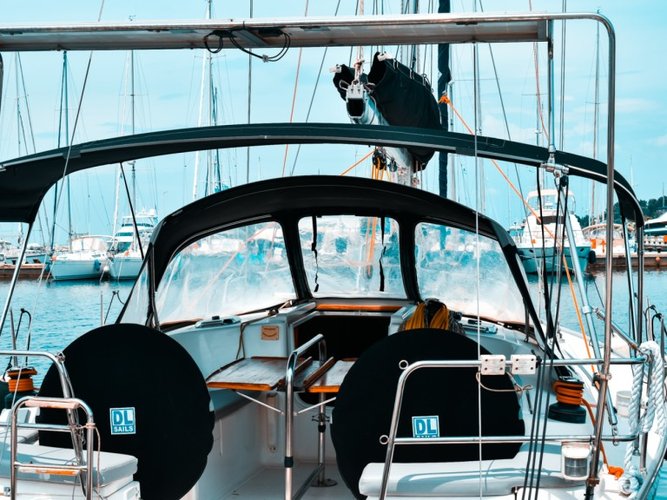 Sail Lefkada, GR waters on a beautiful Dufour Yachts Dufour 385 Grand Large