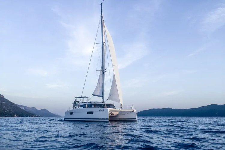 Catamaran boat rental in Porto Montenegro, Montenegro