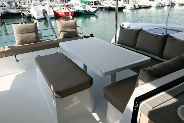 Catamaran boat rental in Porto Montenegro, Montenegro