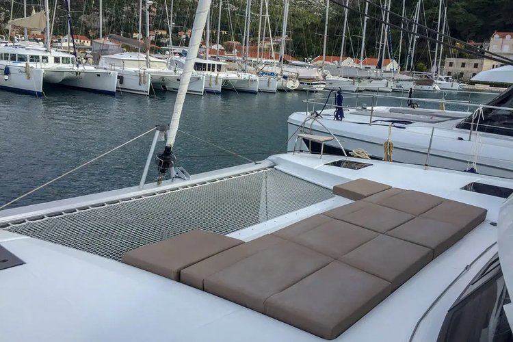 Catamaran boat rental in Porto Montenegro, Montenegro