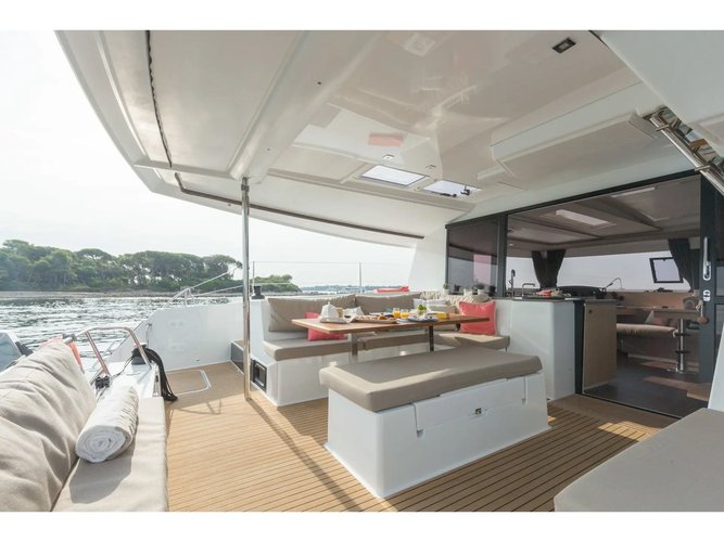 Catamaran boat rental in Porto Montenegro, Montenegro