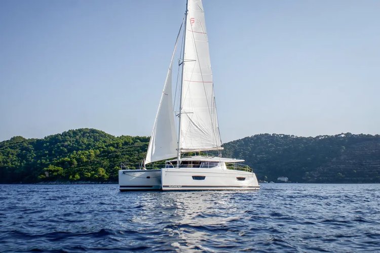 Discover Tivat surroundings on this Helia 44 Fountaine Pajot boat