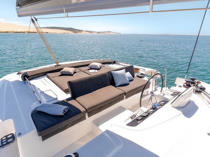 Go on a nautical adventure on this elegant sailboat
