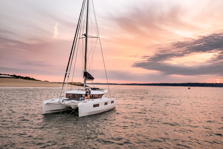 Go on a nautical adventure on this elegant sailboat