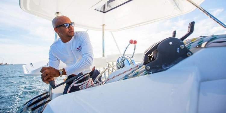 Catamaran boat rental in Port Louis Marina, Grenada