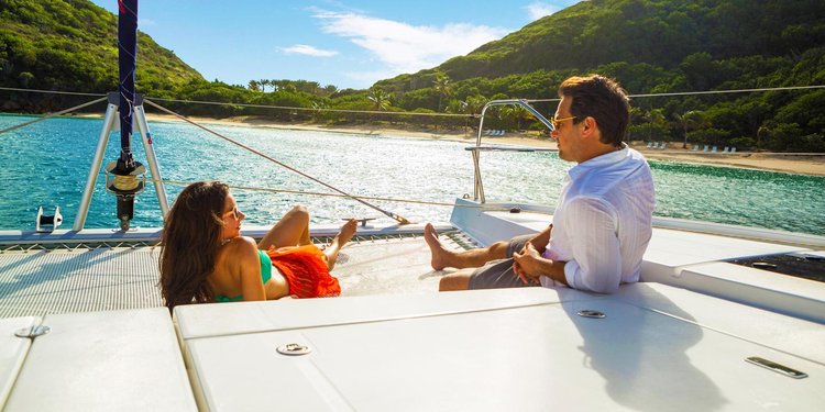 Catamaran boat rental in Port Louis Marina, Grenada