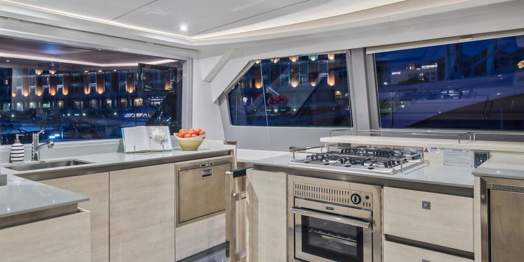 Catamaran boat rental in Marina Zeas, Greece
