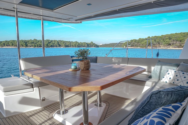 Get on the water and enjoy Seget Donji in style on our Leopard Catamarans Leopard 50