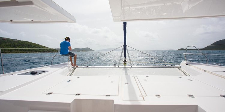 Sail the beautiful waters of Road Town on this cozy Leopard Catamarans Leopard 50