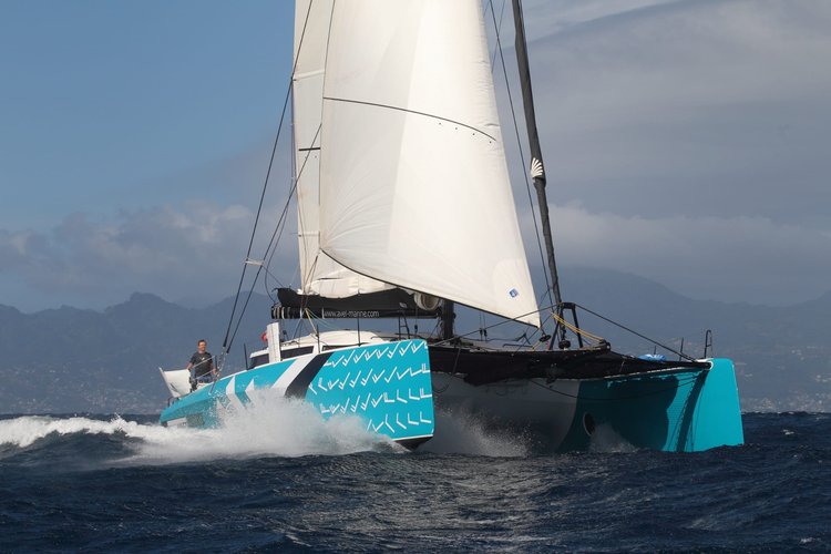 ORC57 high-Performance Catamaran available for charter with crew in Agean Sea