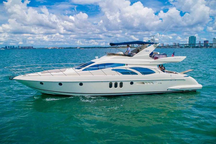 Deal of the Week! Azimut 62 ft Fly Yacht for Rent in Miami, Florida.
