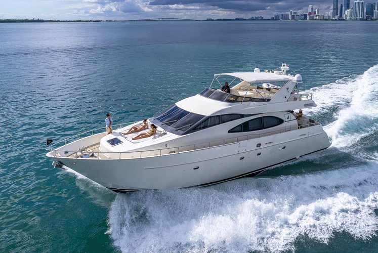 Ultimate Deal! Azimut Fly 70 ft Yacht for Rent in Miami, Florida.